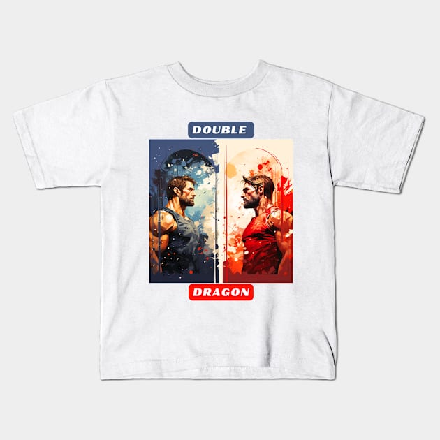 Double Dragon Kids T-Shirt by St01k@